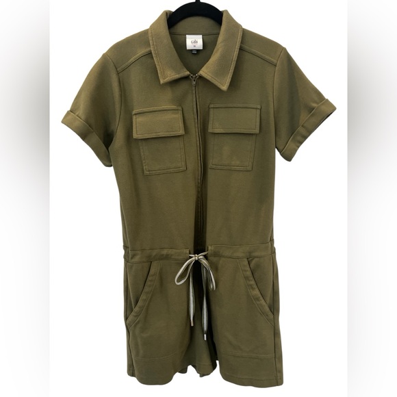 🫒 EUC CABI “Squad” Olive Green Romper | Women’s XS - Picture 3 of 11